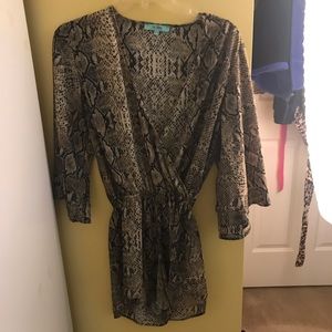 Karlie Snakeskin Romper